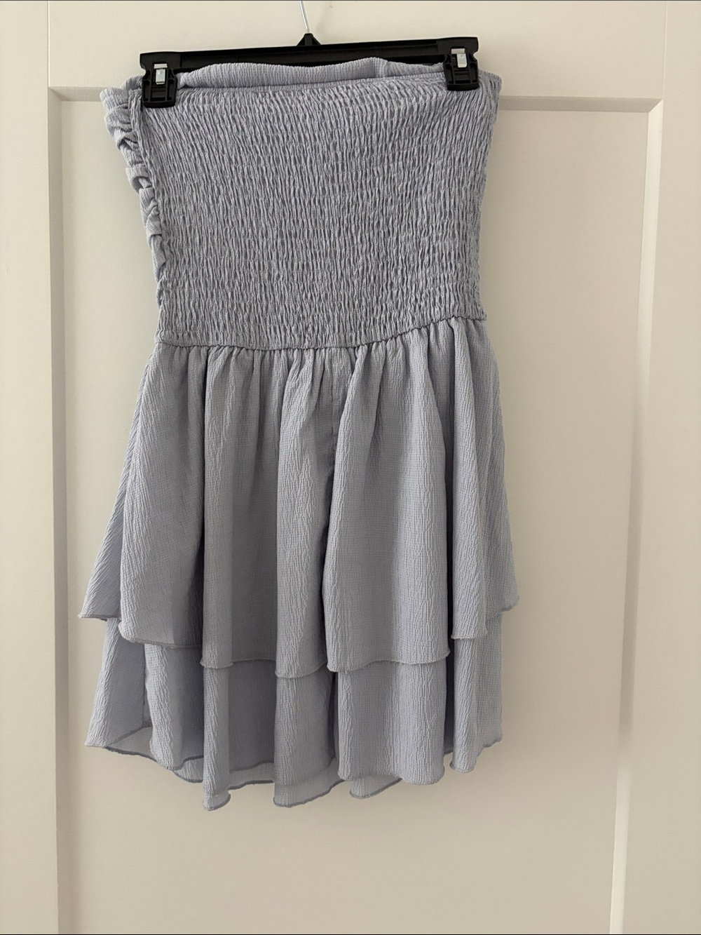 CIDER blue ruffle mini dress size M - Picture 3 of 3